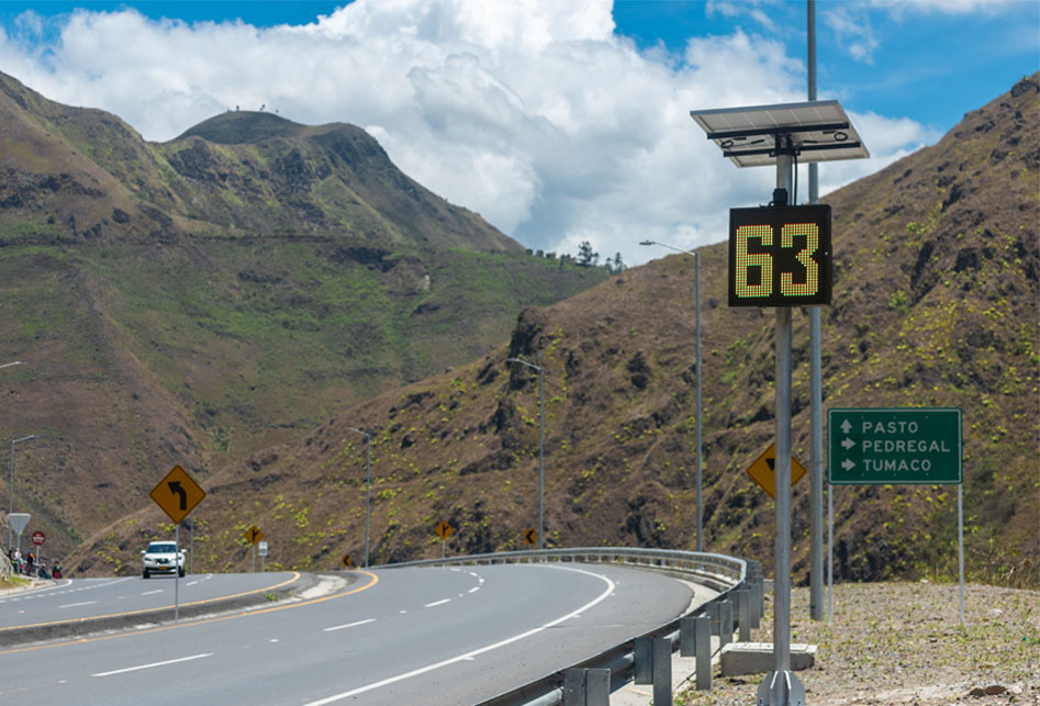 Radar de velocidad 24 GHz instalado